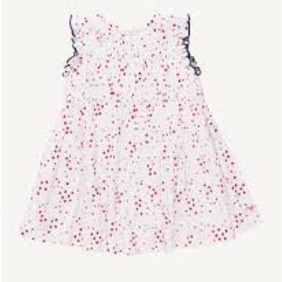 Pink Chicken Waverly Stars Dress White Red Size 4t - Picture 1 of 5
